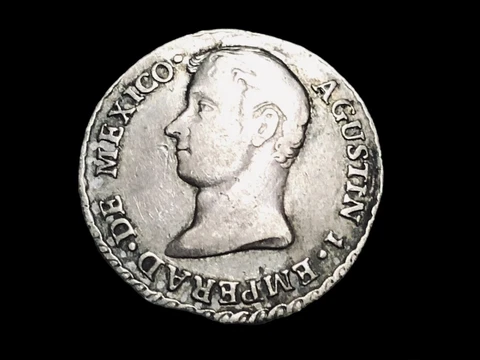 Imperial Era Mex/Guatemala Silver Medalic 1 Real RARE Toning Grove 34a 20 mm XF Cover