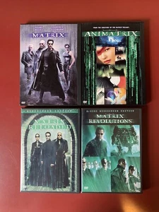 The Matrix Trilogy (+ AniMatrix) DVD Lot w/ Reloaded & Revolutions (2-disc Sets) - Picture 1 of 6