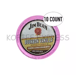 Jim Beam Bourbon café de vainilla de una sola porción, 10 tazas, compatible con Keurig 2.0 - Imagen 1 de 1