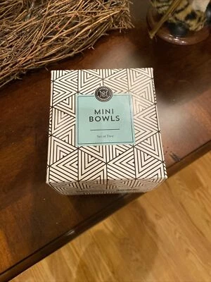 Modern Expressions Mini Bowls 4 Inch - Metallic Gold & Silver Tone New - Image 1 of 4