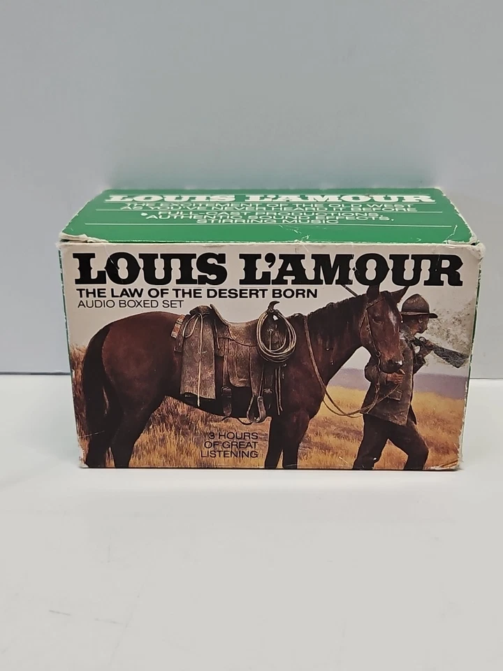 Louis L’Amour Audio Cassettes Boxed Set The Law Of The Desert Born..(GW022) - Image 1 of 4