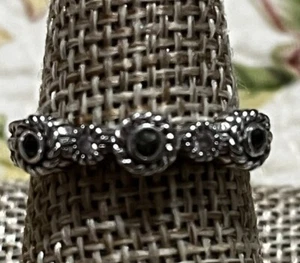 ~ Judith Ripka QVC .925 Sterlingsilber strukturierter Vorsteckring Größe 8 ~ - Bild 1 von 12
