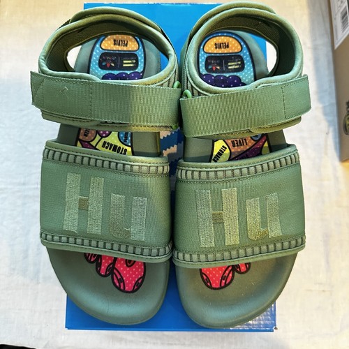 Sandalo Pharrell Human race x adidas adilette in ""Verde audace"" taglia 8 donna