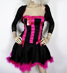 Sexy Kitten Cat Woman Costume Black / Hot Pink Fuchsia 1676 Small - Picture 1 of 6