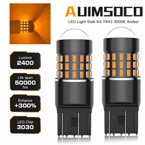 Intermitente de luz de giro trasero LED ámbar para Honda HR-V 2016-2021 7443 7444 T20 - Imagen 1 de 14