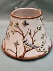 Yankee Candle Nature Birds Blossom Flowers Branches Retired Ceramic Jar Shade 