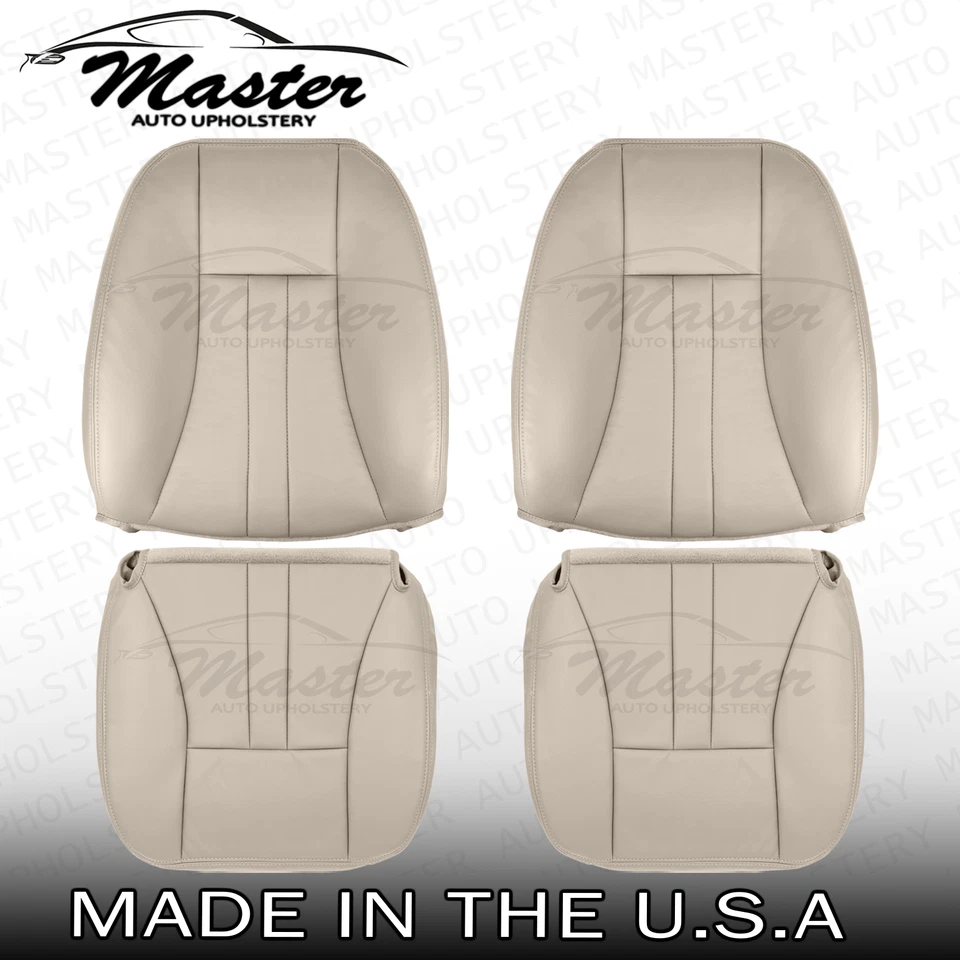 Fits Chrysler Town & Country 2004 - 2007 Driver Passenger Tan Vinyl Seat Cover - Image 1 of 1