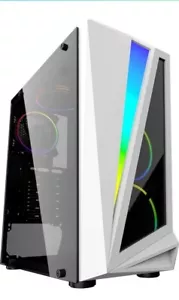 CiT Gaming PC Computer Case Mars ARGB ATX Tower in White - Picture 1 of 9