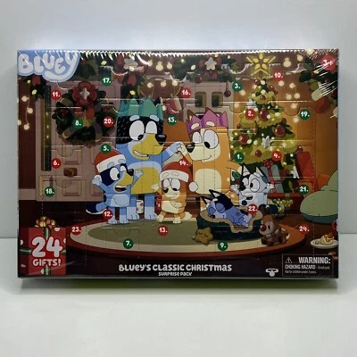 Bluey's Family Christmas Advent Calendar 2023 Pack NEW 24 Gifts Bluey Official - Image 1 of 4