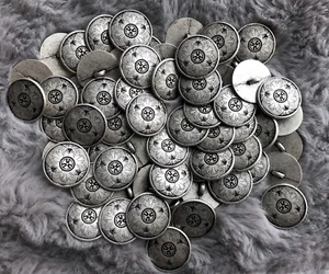 15mm 18mm 20mm 23mm Aged Silver Flower Filigree Metal Shank Buttons MB207C-F - Picture 1 of 1