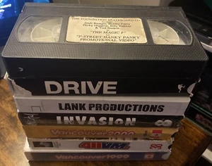 Lot of 7 90s Skateboard VHS Videos some damage see description - Picture 1 of 11