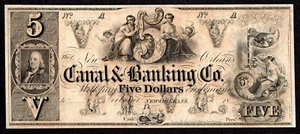 5 Dollar Banknote Showing the FranklinVignette the First U.S. Postage Stamp - Picture 1 of 1
