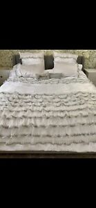 Rita Ora Medina Oyster King Size Complete Bedding Set With Cushions And Throw