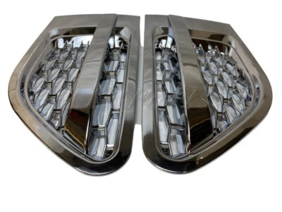 Land Rover Range Sport 02-09 Air Intake Grille Kit Chrome Finish Pair DA5667 New - Image 1 of 4