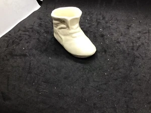 Vintage White Baby Shoe Planter - Picture 1 of 4