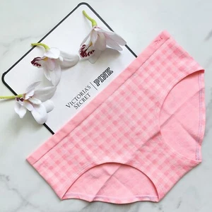 PINK Victoria's Secret Seamless Gingham Hiphugger Panty Pink Bubble SZ S/M/L - Picture 1 of 9