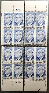 Scott #2848 George Meany Matched Set Plate Blocks of 4 Stamps - MNH - Picture 1 of 4