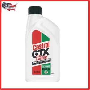 Castrol GTX Conventional Engine Oil 20W-50 1 Quart ( 1 PACK )  Free shipping - Picture 1 of 3