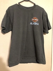 Harley Davidson T-Shirt Taku Juneau Alaska HD Mens Large Vintage Beefy-T USA - Picture 1 of 8
