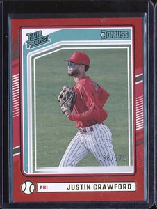 Justin Crawford 2024 Panini Donruss 164 Red RC 198/275 - Picture 1 of 2
