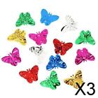 2x500 Pieces Assorted Butterfly Shape 2 Holes Sequins Sewing Embellishment