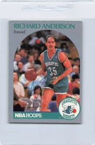 1990/91 Hoops #49 Richard Anderson Hornets Signed Auto *K4458 - Picture 1 of 2
