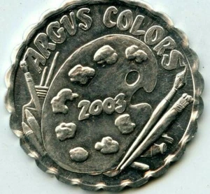 Karneval Doubloon Krewe of Argus 2003 Aluminium - Bild 1 von 2