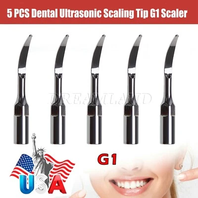 5 Dental Ultrasonic Perio Scaler Tips G1 For EMS Woodpecker Scaler Handpiece - Image 1 of 4