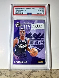 De'Aaron Fox 2023 Panini MyCity NBA #MY-20 Basketball Card PSA 10 Gem Mint - Picture 1 of 2