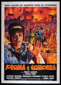 M177 MANIFESTO 2F SODOMA E GOMORRA SERGIO LEONE ALDRICH PIERANGELI BAKER PEPLUM - Imagen 1 de 2