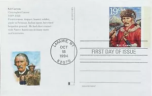 Fleetwood Postal Card UX191 Kit Carson Legends of the West - Picture 1 of 2