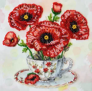 Kit Bordado Cuentas "Una Mañana Inspirada" Talla 5.9"x5.9" / 15.0x15.0 cm - Imagen 1 de 7