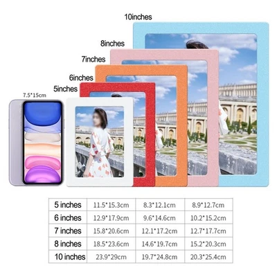 Magnétique Cadres Photo Réfrigérateur Aimants Porte Réutilisable École Armoire - Photo 1/4