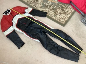 Vintage Spartan Motorcycle Leather 2 pc Suit Jacket size 38 Pants size 30 - Bild 1 von 12