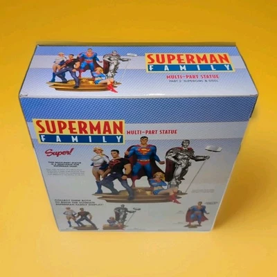 Superman Family Multi Part Statue 2 Steel Supergirl DC Direct - Image 1 of 4