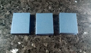 Menge 3 Miniatur leere blaue handgefertigte Notizbücher fester Einband funktionsfähig - Bild 1 von 5
