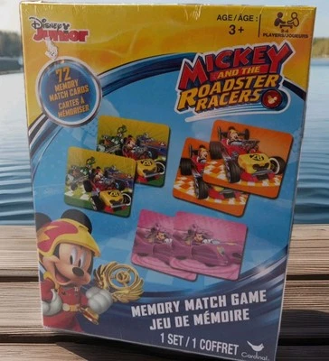 MICKEY AND THE ROADSTER RACERS DISNEY JUNIOR MEMORY MATCH GAME NIP - Image 1 of 4
