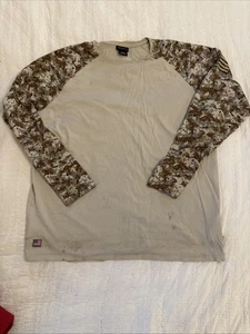 ARIAT FR CAT 2 Long Sleeve Camo Shirt Men XXL USA Flag - Picture 1 of 16