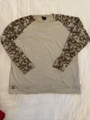 ARIAT FR CAT 2 Long Sleeve Camo Shirt Men XXL USA Flag - Image 1 of 4