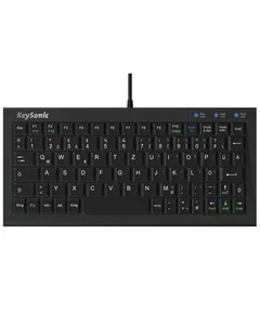 KeySonic extra kleine Tastatur, USB Kabel (2 m), voller Tastenumfang, SoftSkin,  - Bild 1 von 1