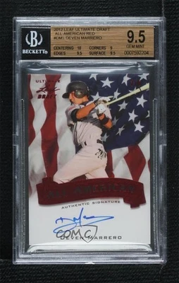 2012 Leaf Ultimate Draft All American Red /5 Deven Marrero BGS 9.5 GEM MINT Auto - Image 1 of 2