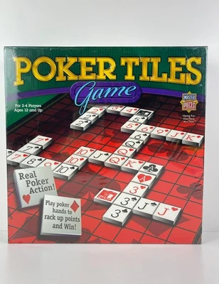 Poker Tiles Game COMPLETE MasterPieces 2005 Board Trays Family Friends - Image 1 of 4