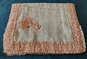 Liseuse pochette pour lingerie soie rose et écru - Imagen 1 de 6