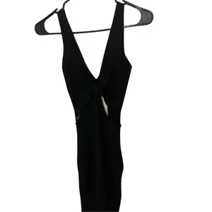 NWT Say What Body Con Cut Out Little Black Dress Revenge Dark Romantics Fitted - Picture 1 of 6