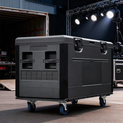 ATA Road Case W/ Wheel Stackable L Flight Case for DJ Waterproof Cable Trunk USA - Image 1 of 4