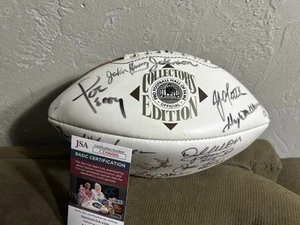 NFL HOF Signed Ball YA Tittle Joe Perry John Henry Johnson Deacon Jones JSA - Picture 1 of 6