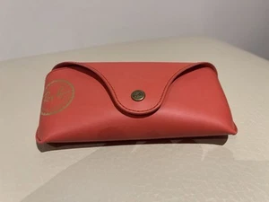 For Ray ban Leather Pouch Universal Soft Sunglasses Case Red Colour Rayban - Bild 1 von 2