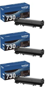 Genuine TN730 3-Pack Standard Yield Black Toner Cartridge with Approximately ... - Picture 1 of 5