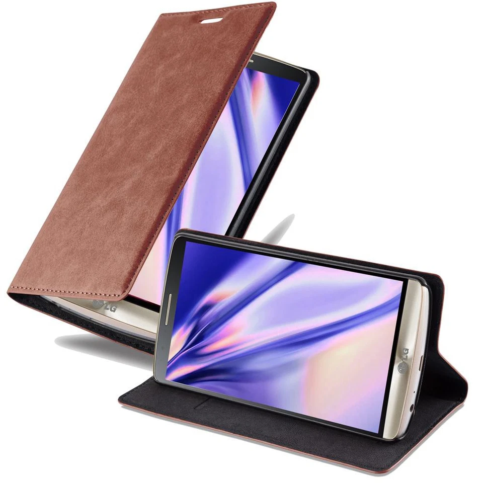 Custodia per LG G3 Portafoglio Cover Ecopelle Magnetica Libro - Immagine 1 di 1