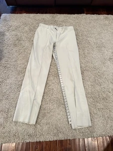 Neu mit Etikett Charleston Khakis vorne flach 5 Taschen normale Leibhöhe ungesäumt Größe 40 Stein - Bild 1 von 12